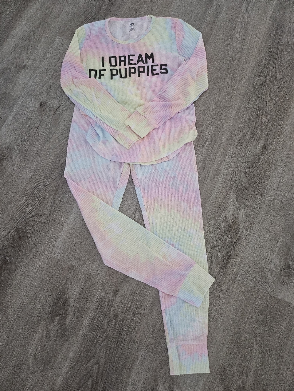 VS PiNK I Dream of Puppies Pastel Tie-Dye Lounge Set NWOT MIXED SET